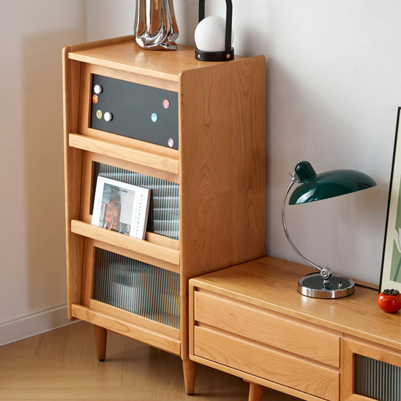 Bibliothèque de rangement de style nordique, (3 tablettes) H 43,31 po x l 35,43 po x P 15,75 po