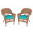 Burrowes Patio Chair with Cushions SET-26962522