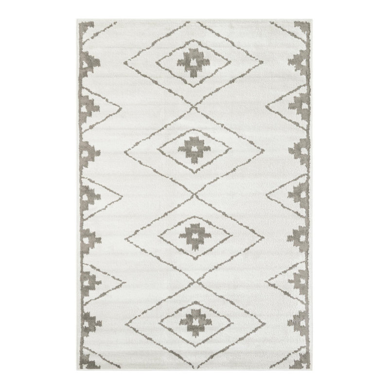 Latitude Run® Vefsna Nikolis Rug Ivory, Rectangle 6'1" x 9'