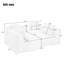 Canapé modulaire modulaire 137,8 po