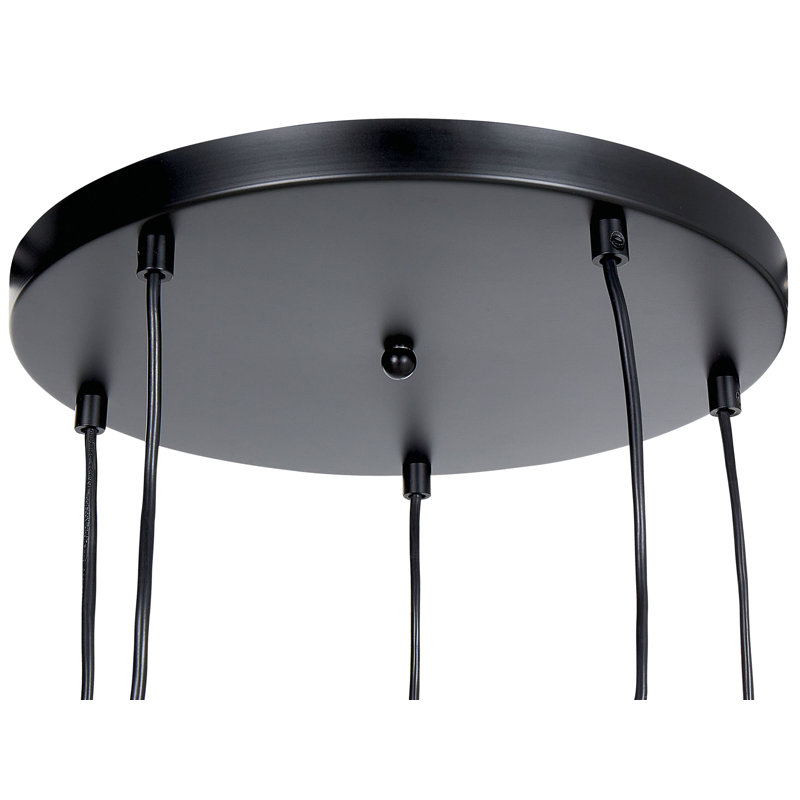 Noel 5 - Light Cluster Pendant, Matte Black, Black
