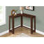 Table console d'angle en bois brun de 91 cm (36 po)-616137811-616137812-616137815