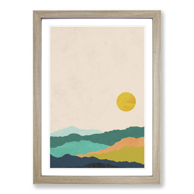 Nordic Minimalist Landscape No.3 - Picture Frame Graphic Art