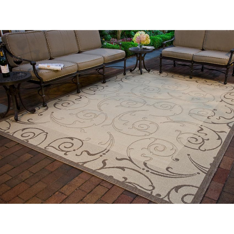 Davonia Performance Abstract Indoor/Outdoor Area Rug, Rectangle 8' x 11'
