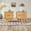 Aizlyn Mid-Century Modern Solid Wood Groove-Handle Nightstands-1140424463