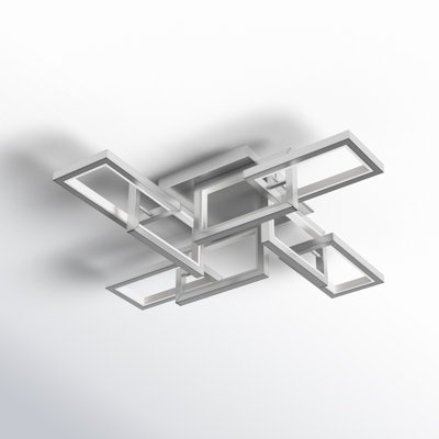 Sataria 8 Light Metal LED Flush Mount