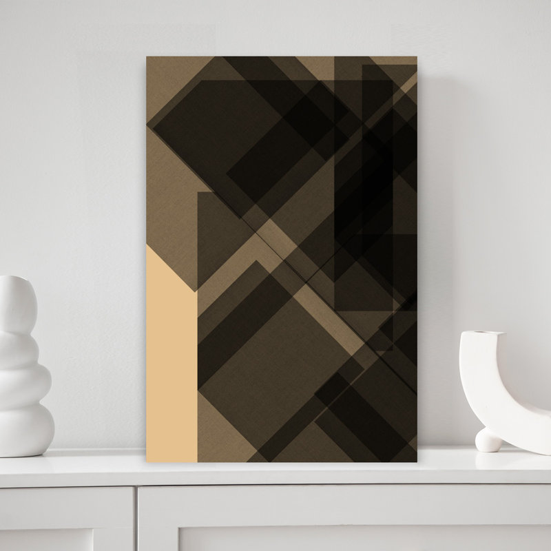 Art contemporain contemporain abstrait, H 18 po x l 12 po