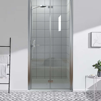 - l 72 po x H 72 po Porte de douche semi-encadrée avec