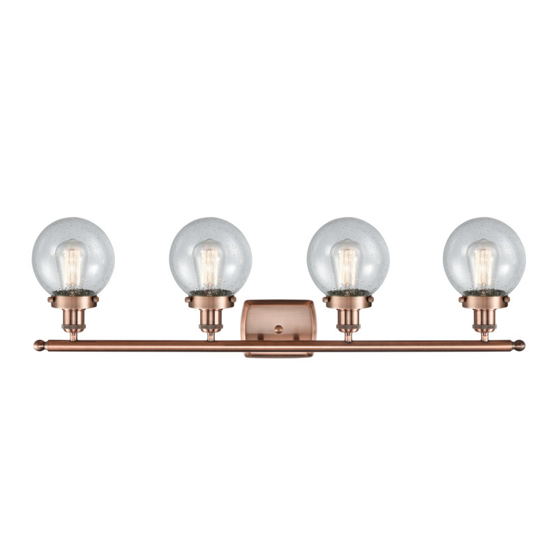 Lorri 4 - Light Vanity Light, Antique Copper, Incandescent
