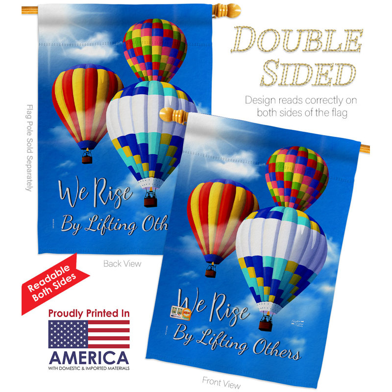 Double Sided 40'' H x 28'' W Polyester House Flag