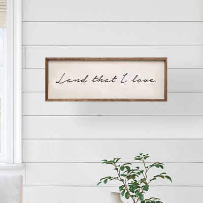 Land That I Love White