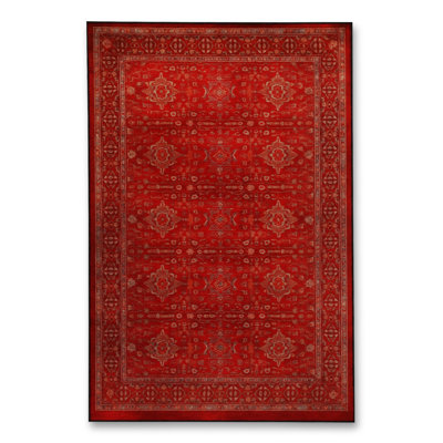 Tapis blanc tissé à motif lavable Mosso