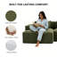 Canapé modulaire en velours côtelé à compression en L 92 po, canapé rembourré doux et désossé moderne avec jeté, aucun assemblage requis pour le salon-126421463-126421467
