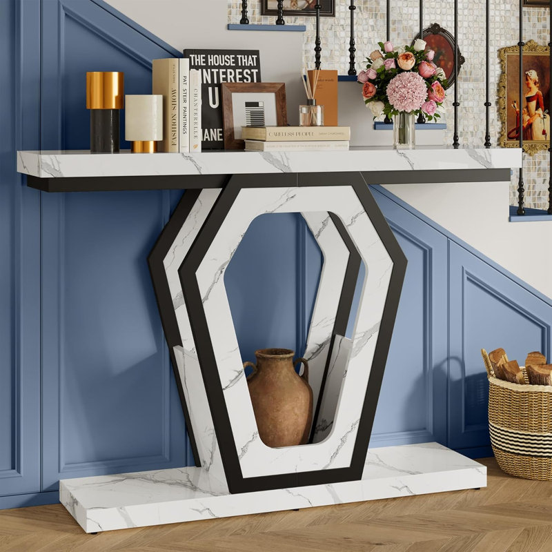 Modern Wood Entryway Console Table
