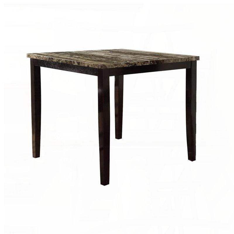 Square Faux Marble Counter Height Table