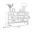 Buffet décoratif bleu en bois massif-146492270
