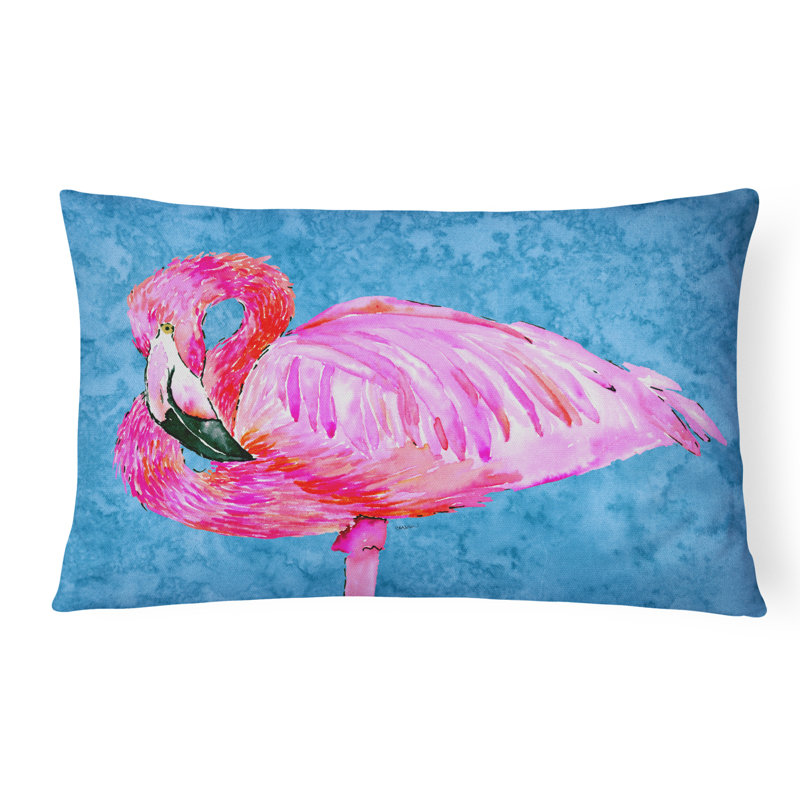Coussin décoratif intérieur/extérieur flamant rose
