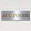  «Art Room Sign» par House Fenway, art mural en métal, 48 po x 16 po-1377856472