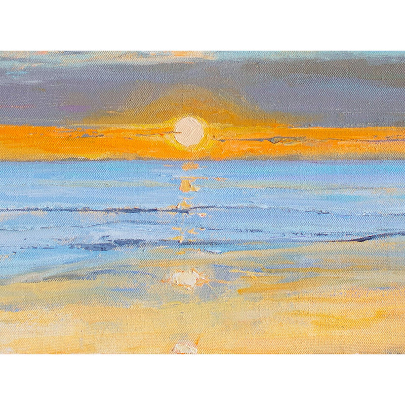 Atmosphère coucher de soleil | Acrylique sur toile tendue | Art par Mitisha Vakil