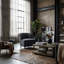 Fauteuil demi-tonneau en tissu Laffont-81800704-81800705