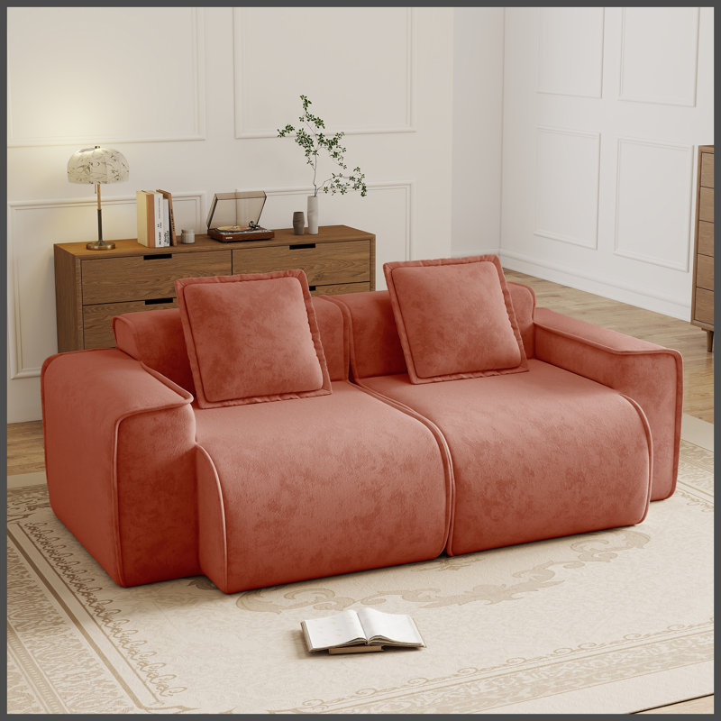 Velours pour canapé LSF & RSF - Rouge
