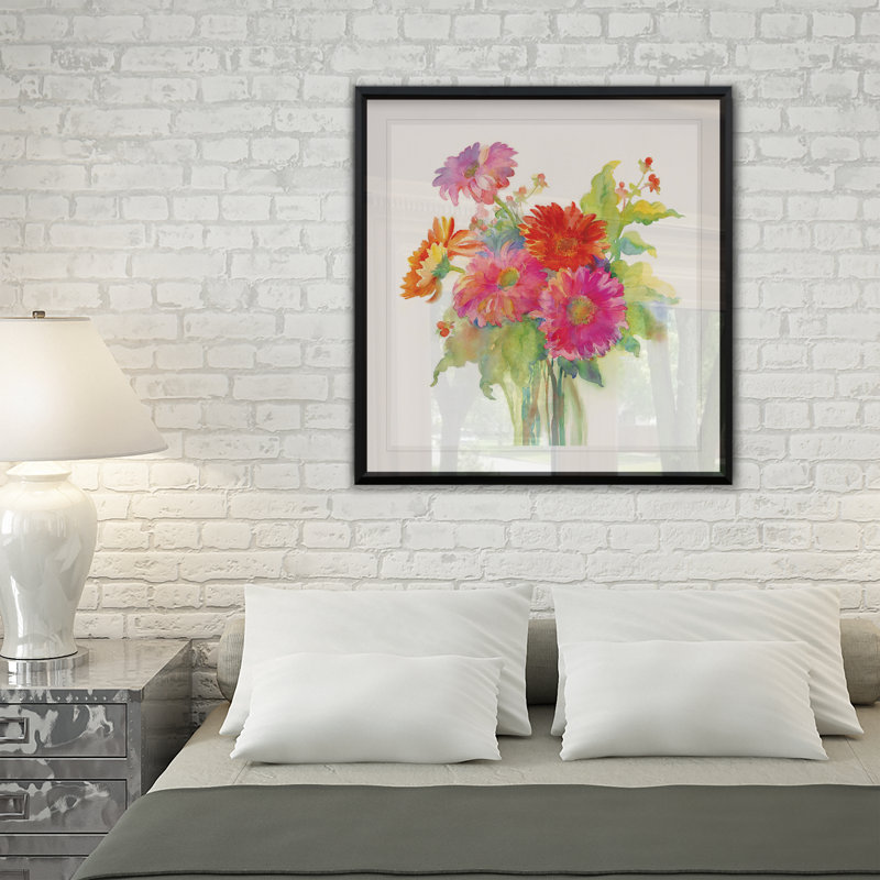 « mixed bouquet », impression encadrée, H 30,5 po x l 30,5 po x P 1,5 po