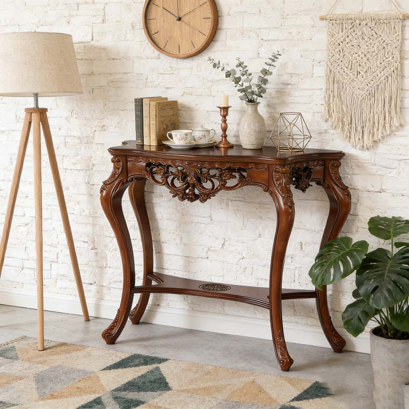 Elegant Two-Tier Entryway Hallway Table