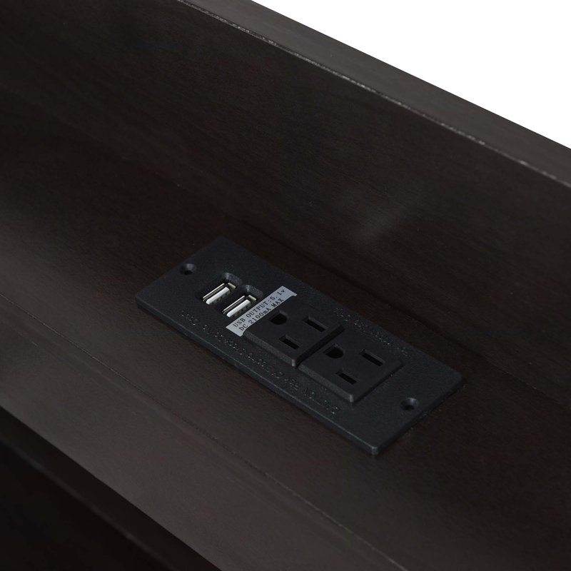 Viviann Platform Bed, Twin XL, Dark Brown