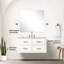 Meuble-lavabo de salle de bain 36 po L 22 po x P, comptoir en quartz blanc, robinet, meuble-lavabo à miroir 34 po, miroir, P-52031767