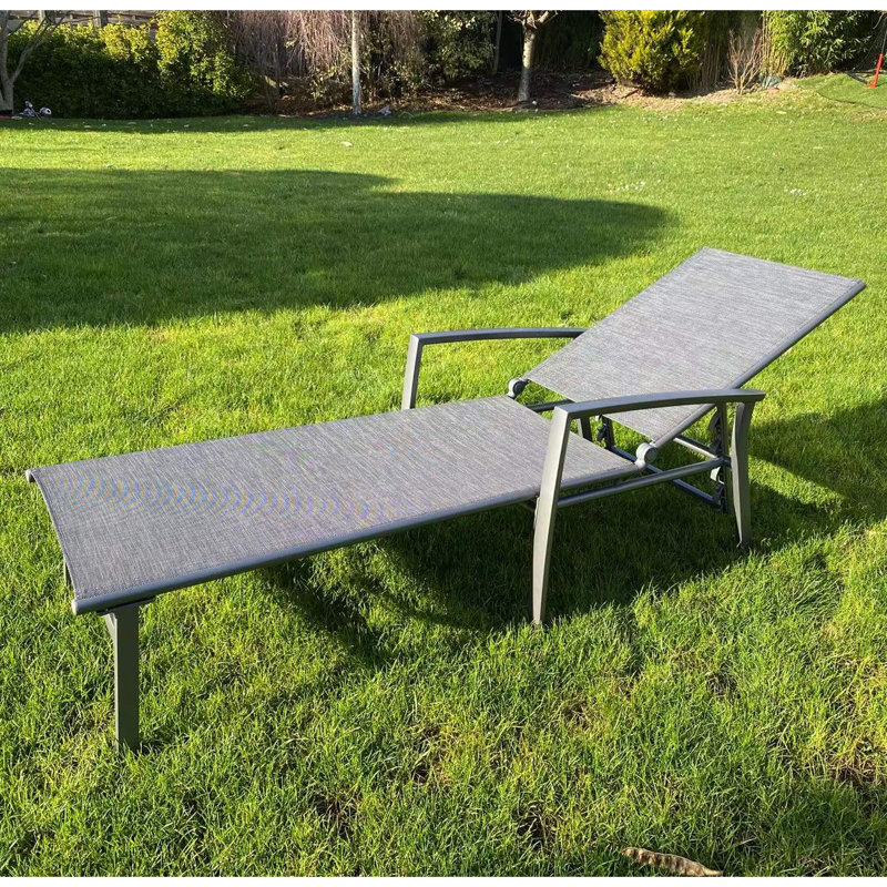 Emmani 198cm Long Reclining Single Chaise with Cushions