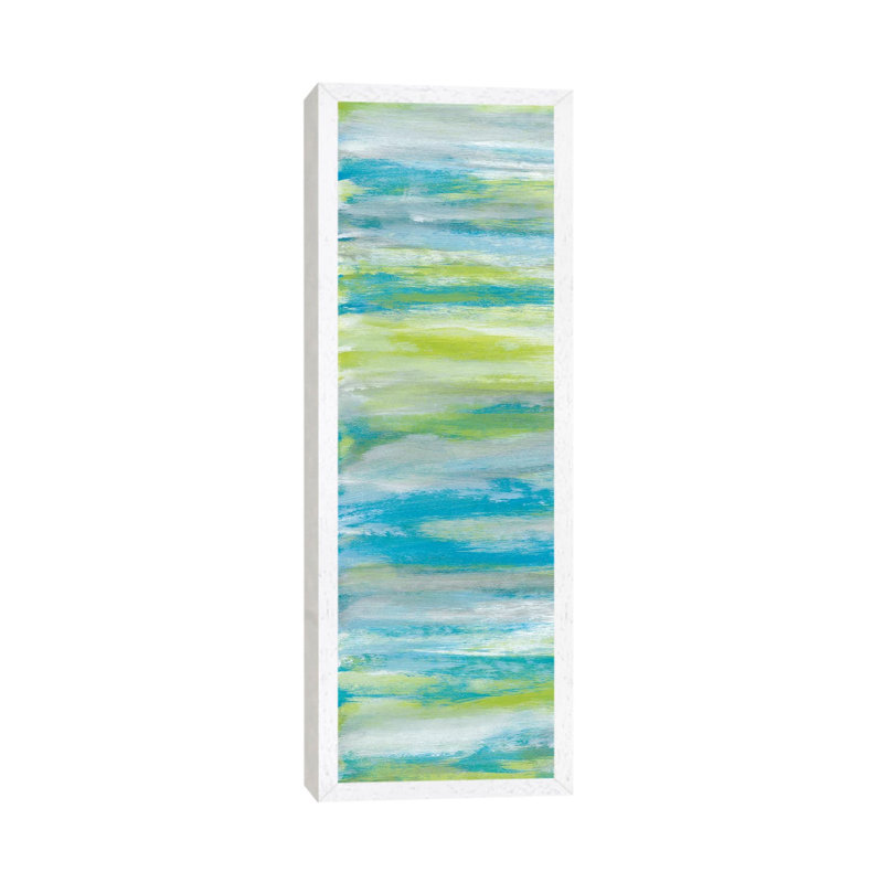Blissful I 1 Piece Panoramic Wall Art on Canvas, 121.92 cm H x 40.64 cm W, White Framed