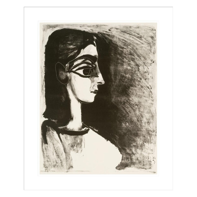 Pablo Picasso - estampe numérique encadrée, H 28,43 po x l 23,5 po