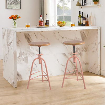 Tabouret pivotant en bois massif Jomarion
