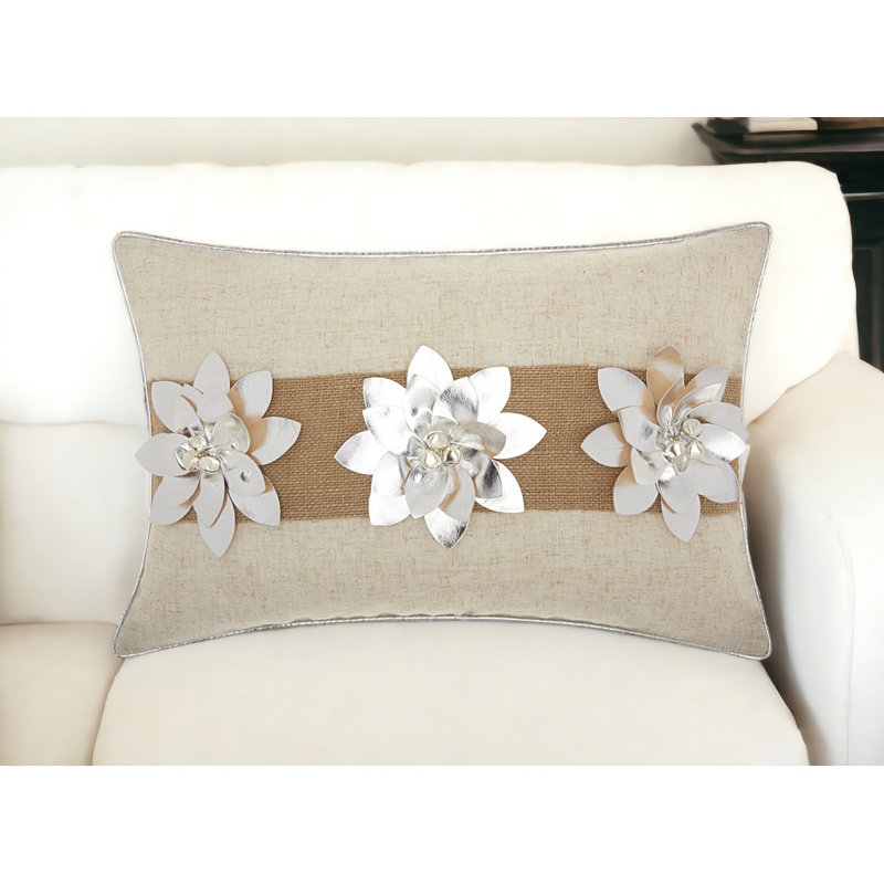 Throw Pillow, Silver