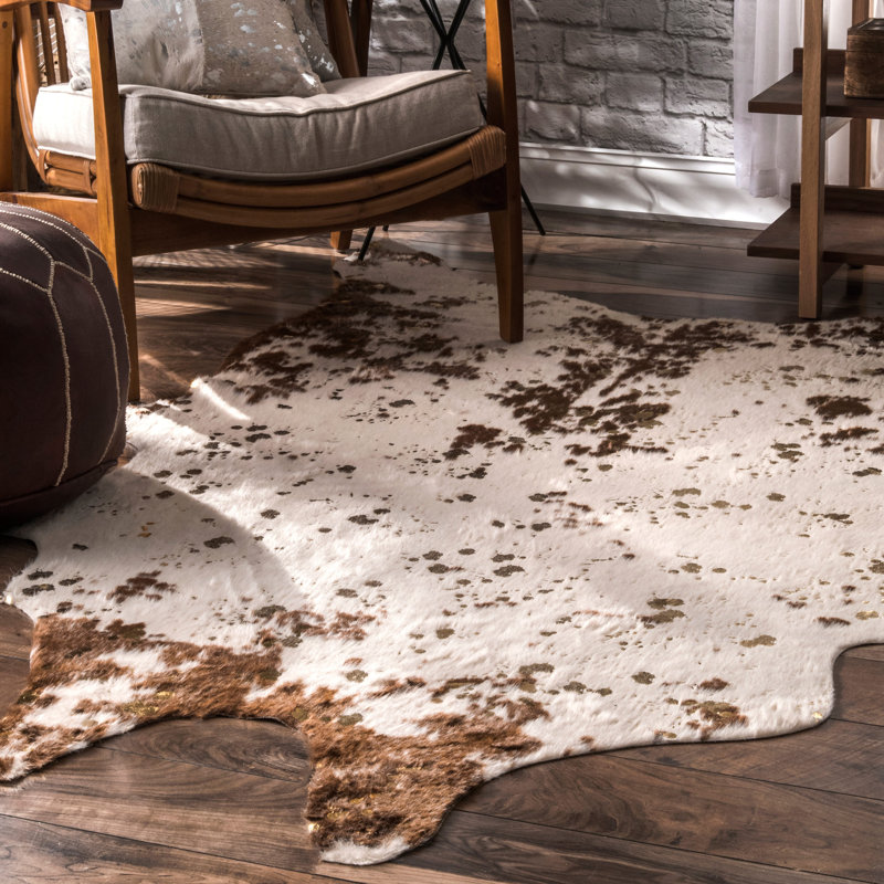 Shaped Cheever Animal Print Area Rug, Shaped 117 x 152cm