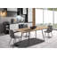 Amairani Extendable Oak Metal Base Dining Table