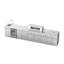 Îlot de cuisine extérieur modulaire 4 pièces VESTIVium - Barbecue au gaz à 6 brûleurs avec plaque chauffante au gaz, évier et réfrigérateur, porte simple et rangement double, comptoir en quartz blanc, acier inoxydable (LP)-126295180-128707191