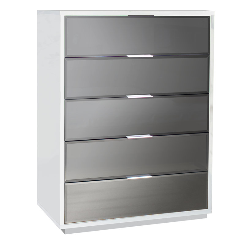 38'' W 5 - Drawer Dresser, White