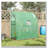 Outsunny 7' x 3' x 7' Lean to Greenhouse, Walk-In Green House, Plant Nursery with 2 Roll-up Doors and Windows, PE Cover and 3 Wire Shelves, Green