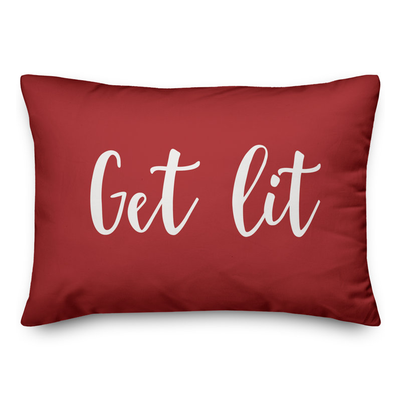  Coussin «Get Lit», Rouge