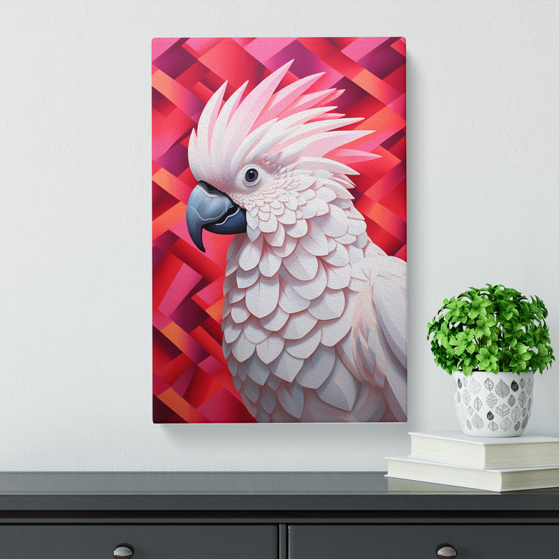 Cockatoo - Wrapped Canvas, 50cm H x 35cm W x 3cm D