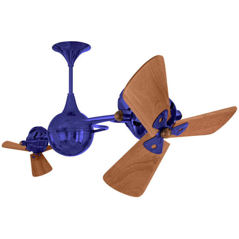 62" Italo Ventania 3 Blade Ceiling Fan, Safira