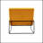 Lopardo Waiting Room Chair with Metal Frame-1640352613