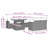 Vidaxl Garden Sofa Set Black, Cream White