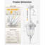 Luminaire suspendu d'extérieur câblé 17 po-100015629