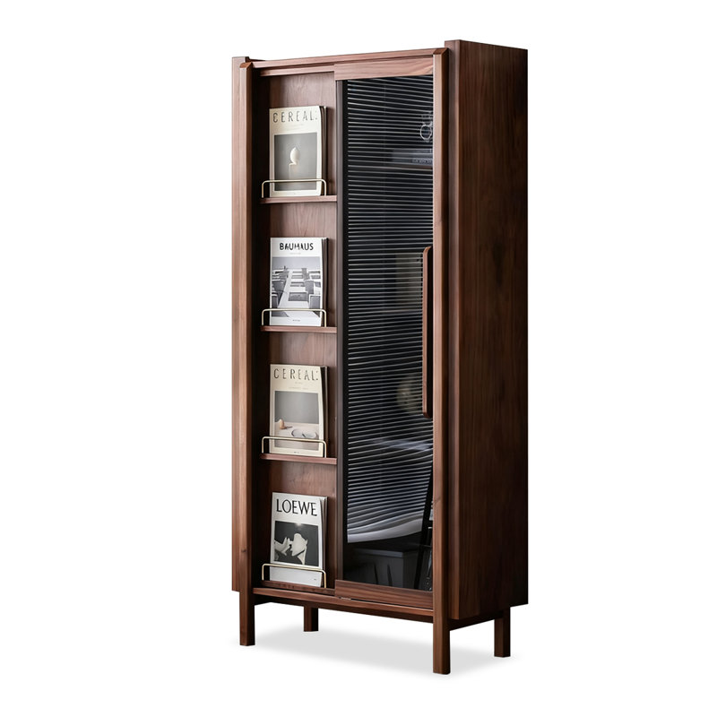 Nut-brown Solid  Wood Display Cases