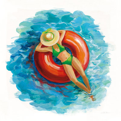 Sunbather I 1 Piece Wrapped Canvas Painting