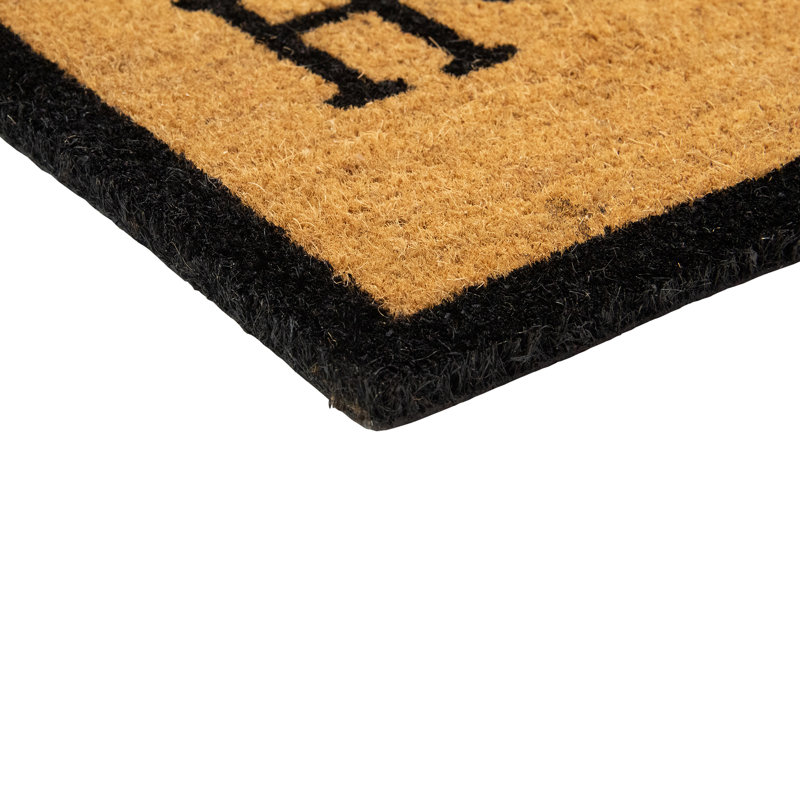 Natural Coir Rectangular "Home Sweet Home" Doormat 16" x 48"