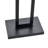 Contemporary Steel Floor Lamp - Tabby Black - Beige Shade