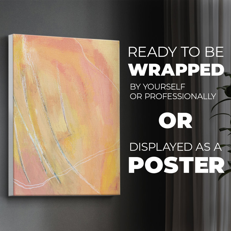 «Peach Bliss I», impression sur toile seulement - non encadrée, H 48 po x l 32 po